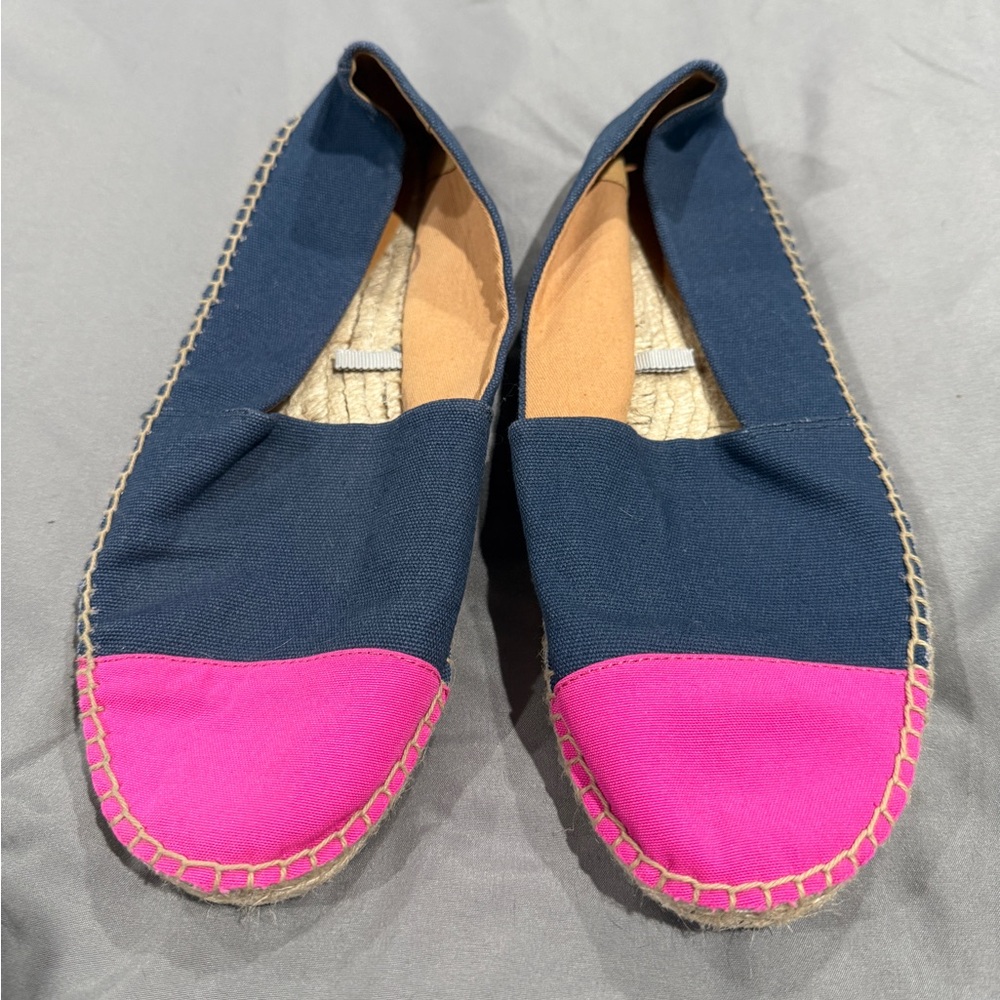 Navy and Pink Women's Espadrilles size 10.5